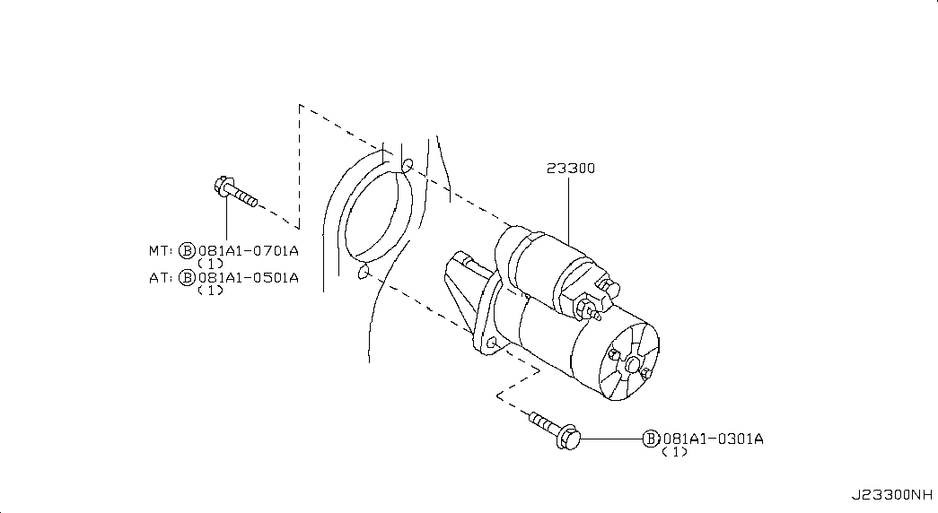 NISSAN 23300-95f0c - Starteris autodraugiem.lv