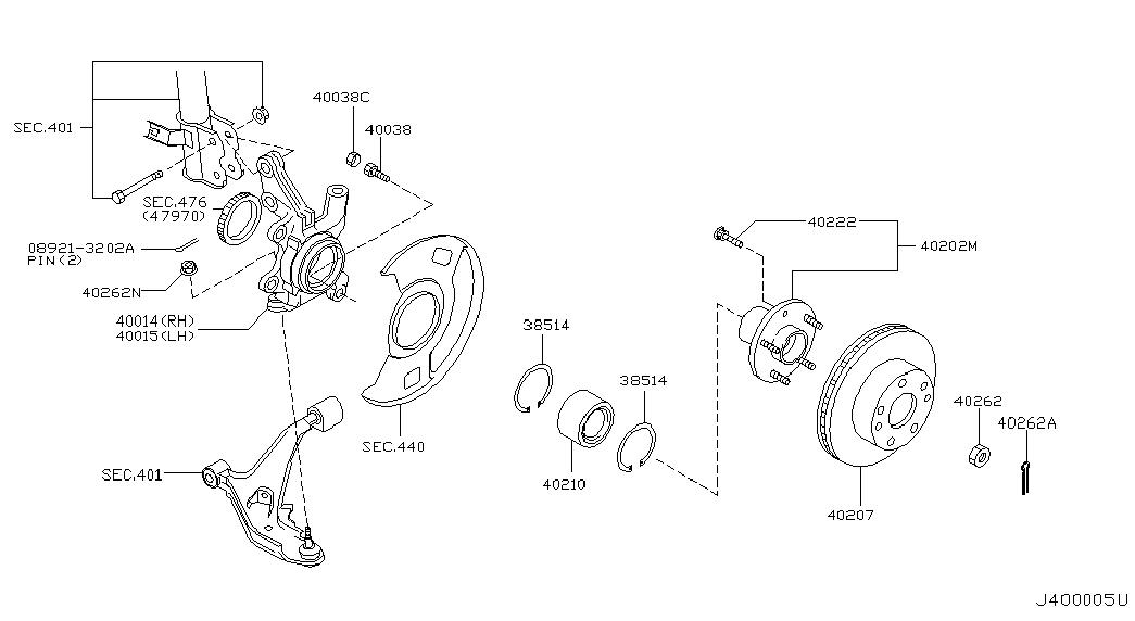 NISSAN 402065U300 - Bremžu diski autodraugiem.lv