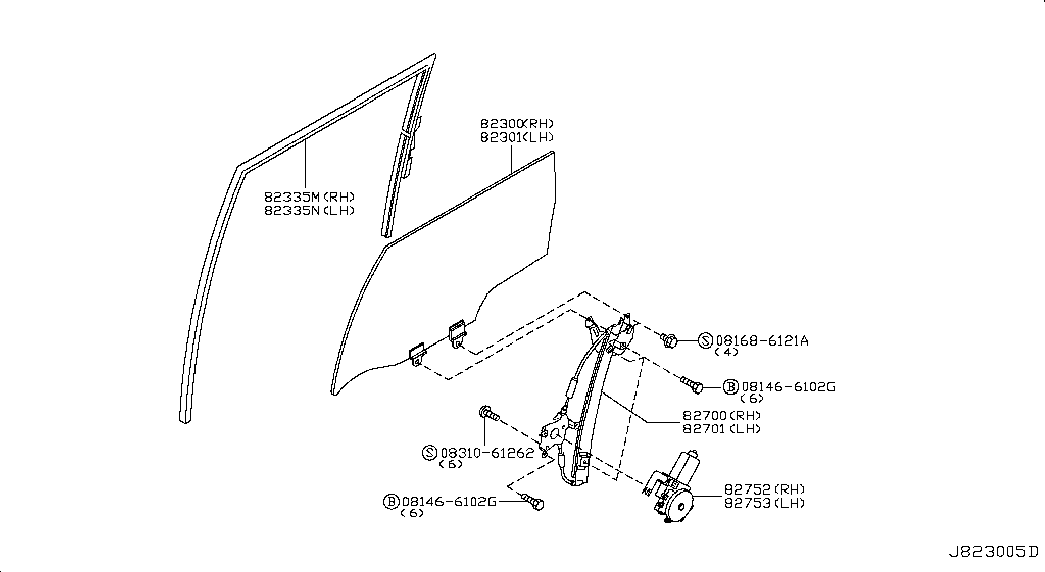 NISSAN 82721-8H30A - Stikla pacelšanas mehānisms autodraugiem.lv