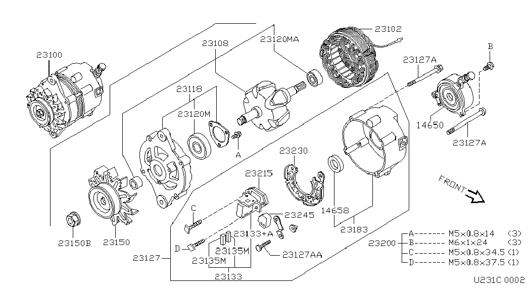 NISSAN 23150-57J00 - Piedziņas skriemelis, Ģenerators autodraugiem.lv