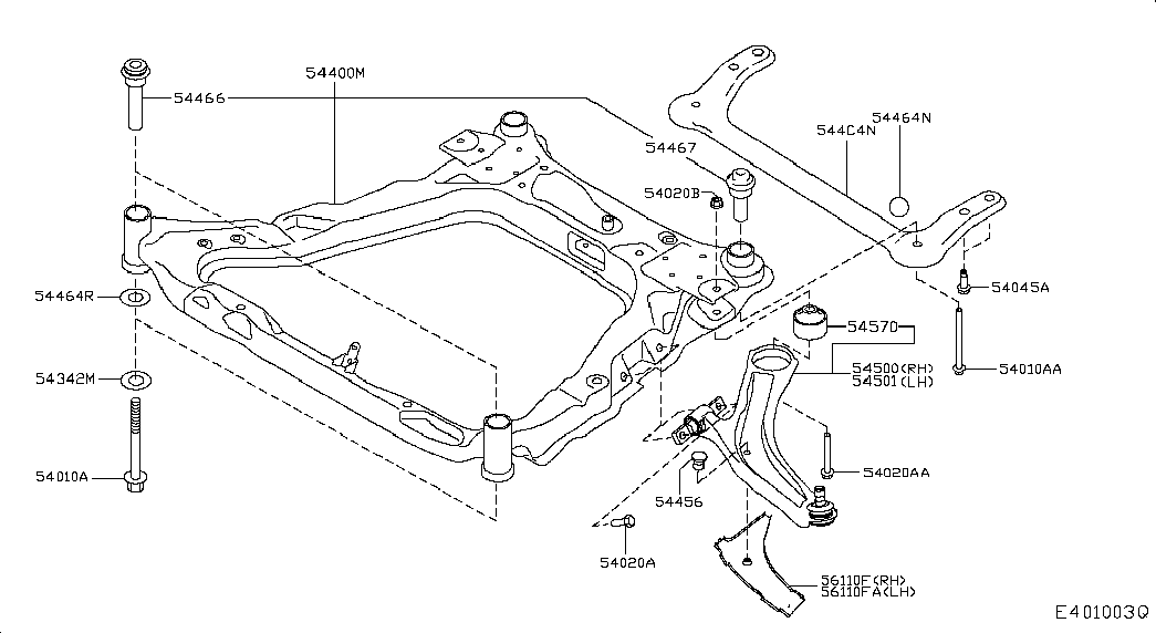 Infiniti 54501-JD000 - Neatkarīgās balstiekārtas svira, Riteņa piekare autodraugiem.lv