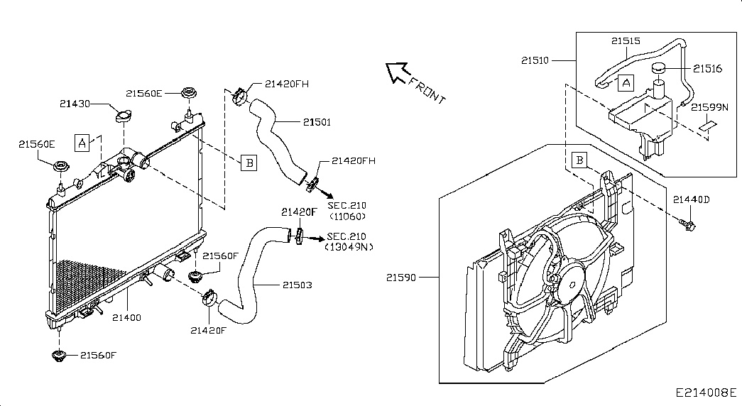 Infiniti 214307996E - Vāciņš, Radiators autodraugiem.lv