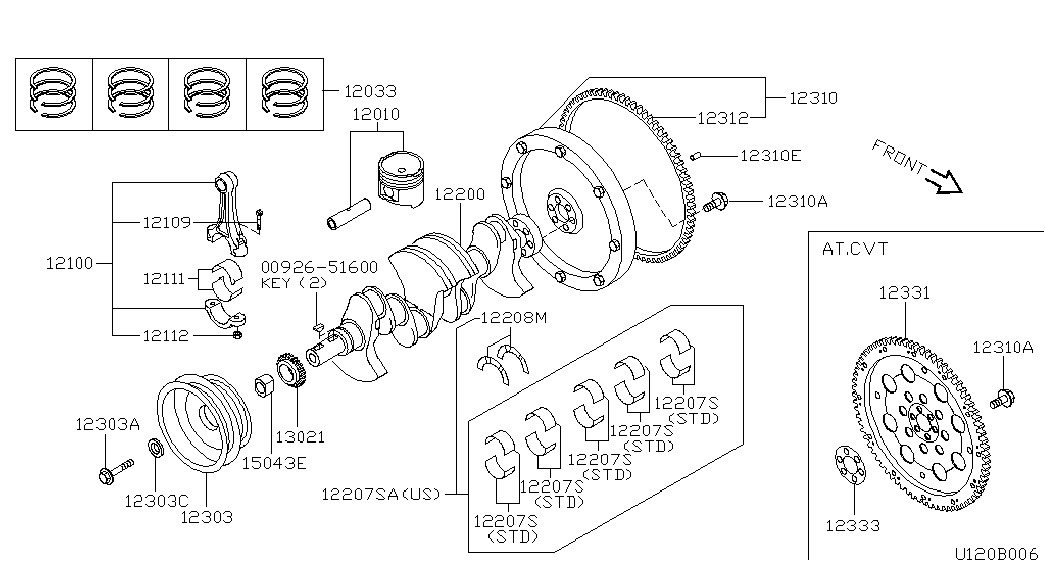 NISSAN 13021-5F600 - Sadales vārpstas piedziņas ķēdes komplekts autodraugiem.lv