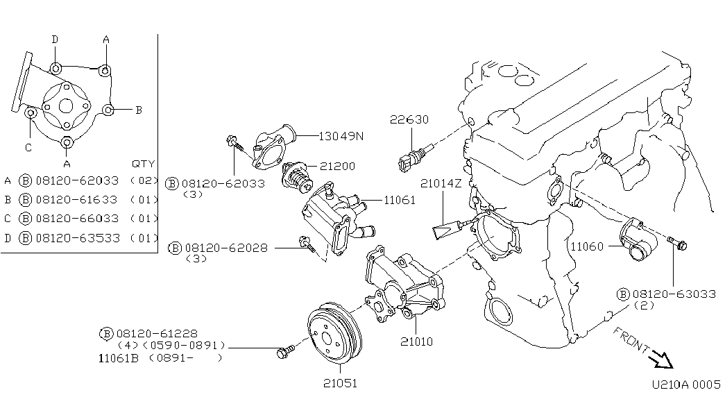 Datsun 2101071J00 - Ūdenssūknis autodraugiem.lv