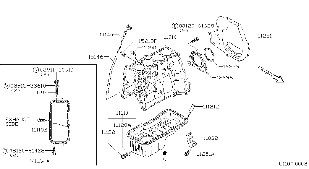 NISSAN 122794F100 - Vārpstas blīvgredzens, Kloķvārpsta autodraugiem.lv