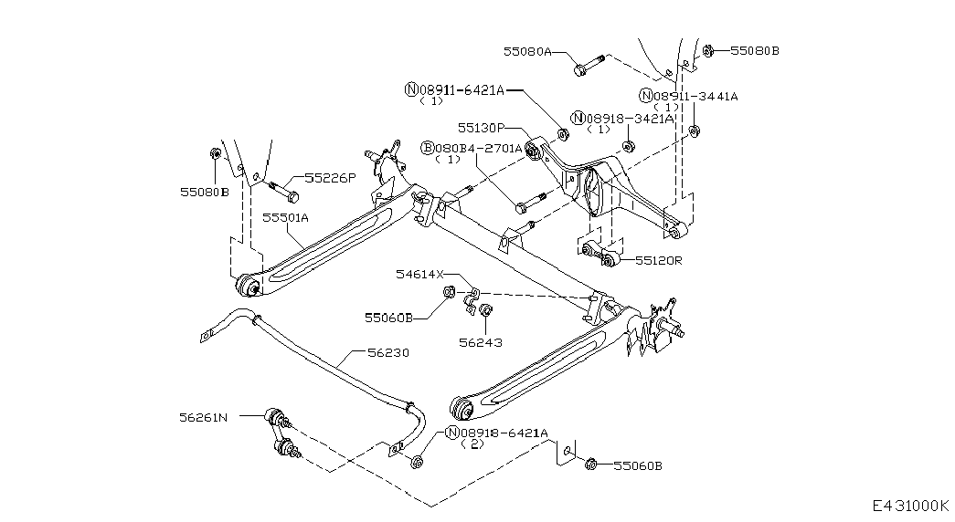 Hyundai 562610E000 - Stiepnis / Atsaite, Stabilizators autodraugiem.lv