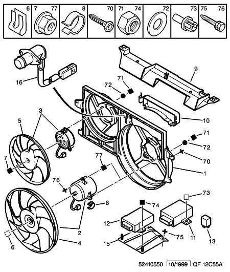 PEUGEOT 1254 69 - Ventilators, Motora dzesēšanas sistēma autodraugiem.lv