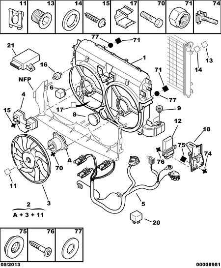 PEUGEOT 1253 54 - Ventilators, Motora dzesēšanas sistēma autodraugiem.lv