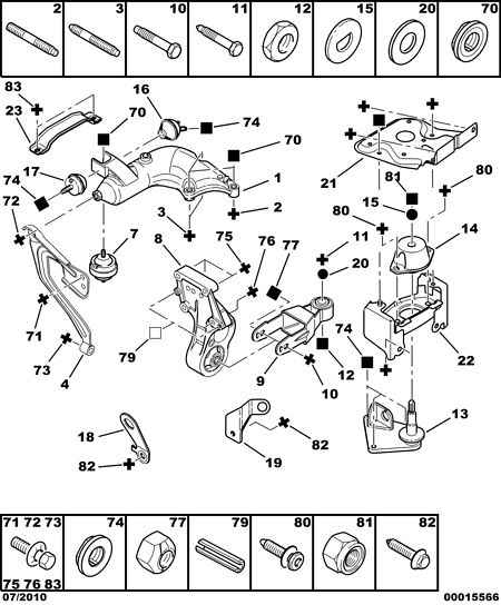 DS 1807 Z0 - ENGINE MOUNTING BRACKET; RIGHT autodraugiem.lv