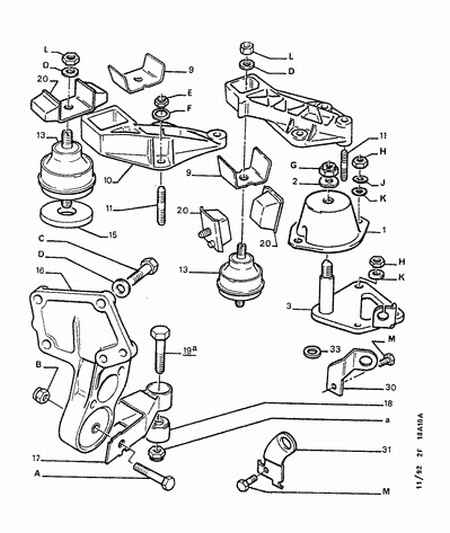 PEUGEOT 1841 05 - ENGINE SUSPENSION FIX WASHER autodraugiem.lv