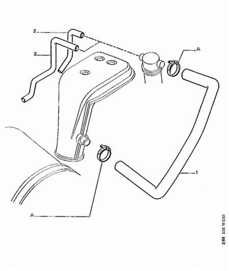 PEUGEOT 1190 26 - OIL VAPOR HOSE autodraugiem.lv