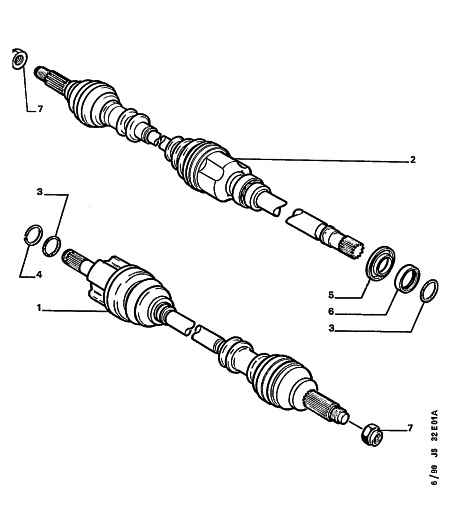 PEUGEOT 3273 H1 - Piedziņas vārpsta autodraugiem.lv