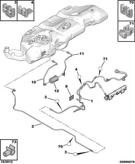 CITROËN 1525 Y6 - Degvielas filtrs autodraugiem.lv