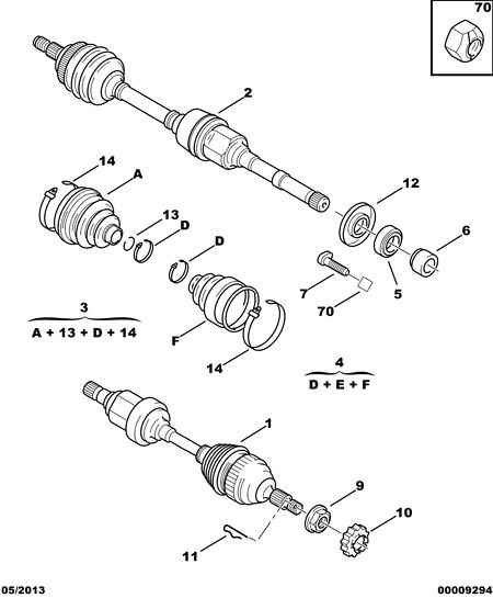 PEUGEOT 3273 Y7 - Piedziņas vārpsta autodraugiem.lv