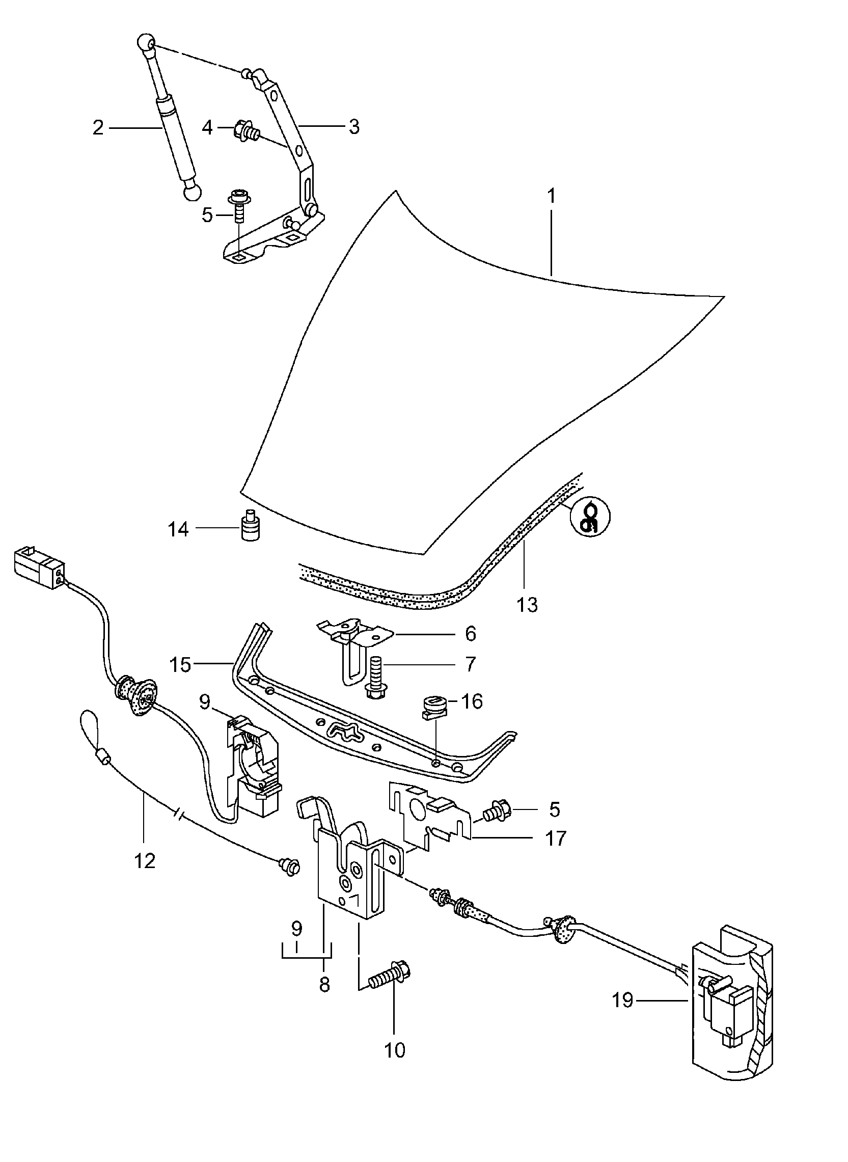 Porsche 99970314040 - Buferis, Motora pārsegs autodraugiem.lv