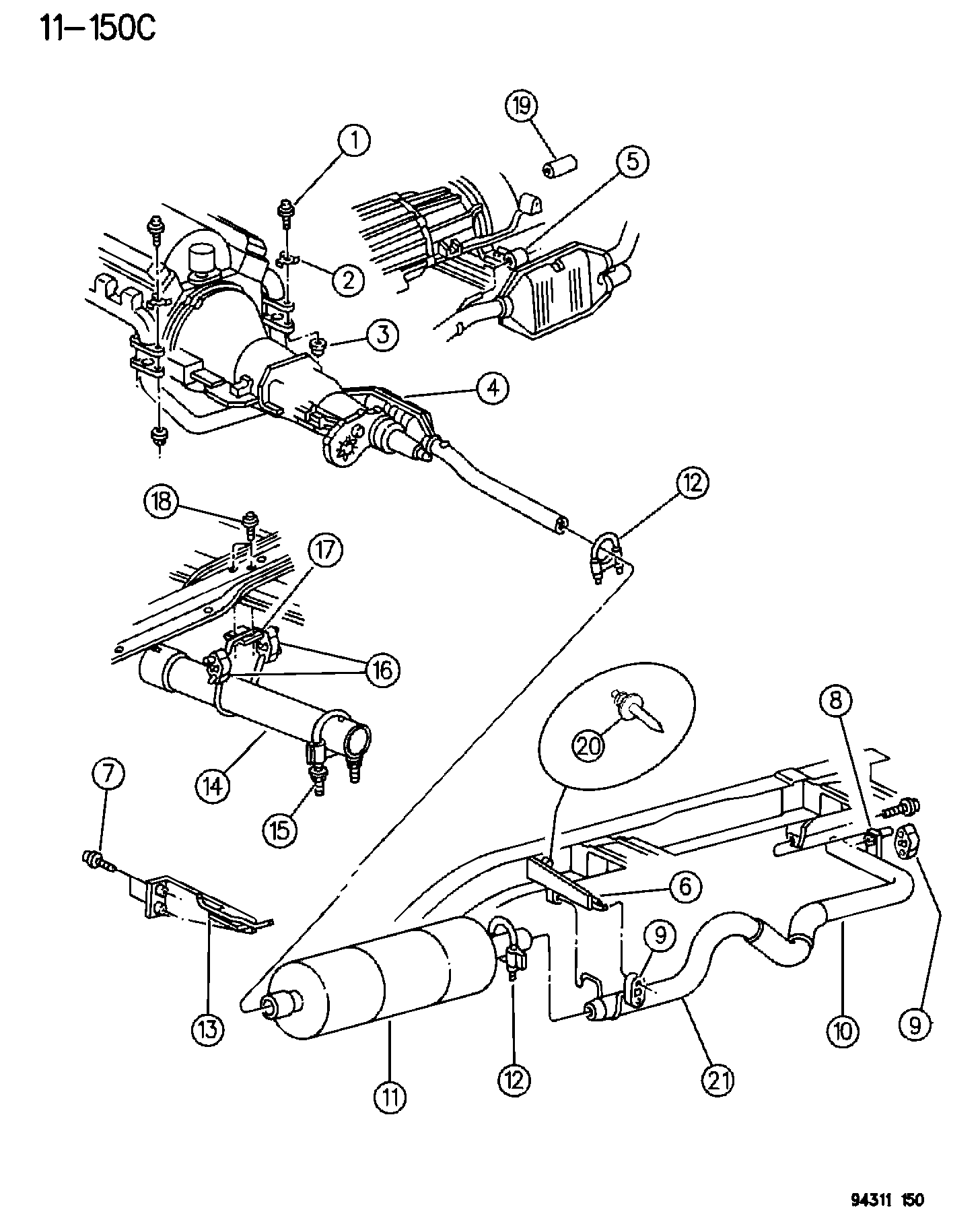 Chrysler 430 1081 - Savienojošie elementi, Izplūdes gāzu sistēma autodraugiem.lv