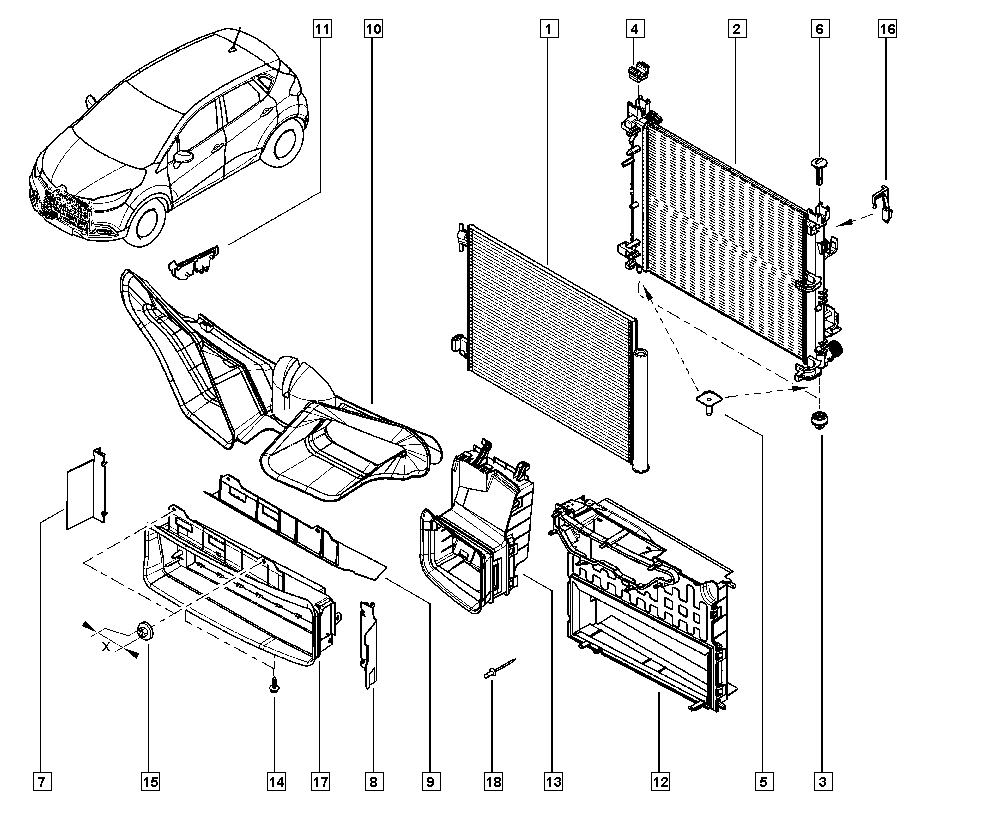 NISSAN 214107326R - Radiators, Motora dzesēšanas sistēma autodraugiem.lv