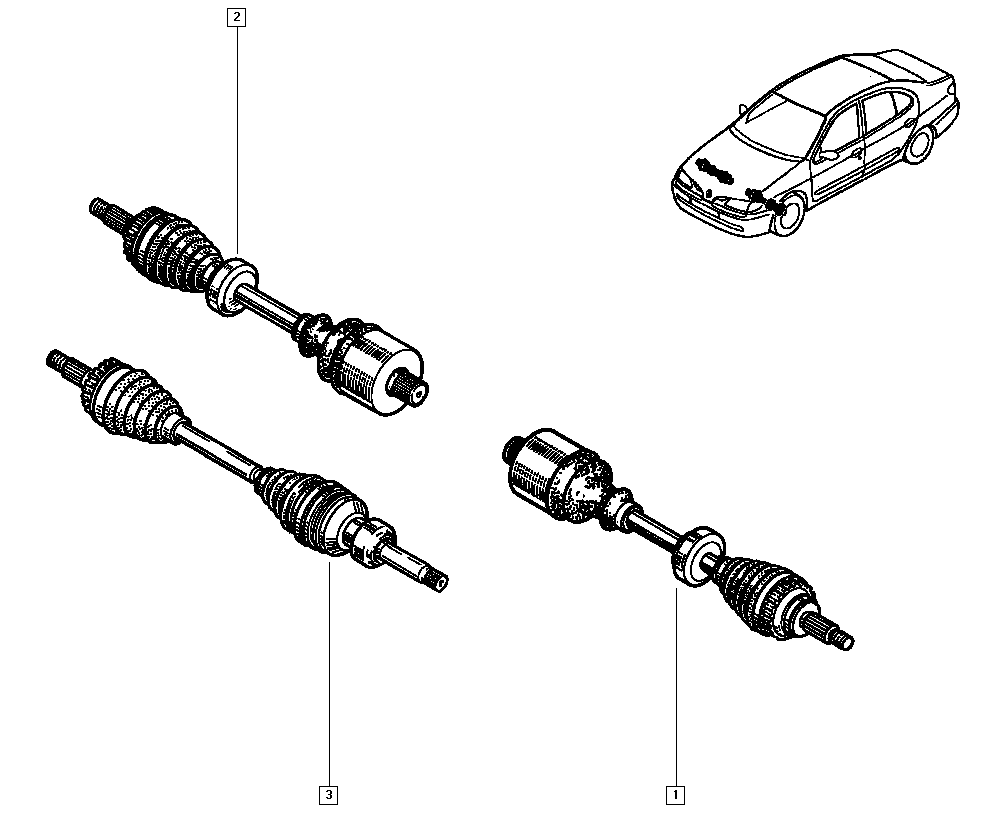 OM 77 00 111 313 - Piedziņas vārpsta autodraugiem.lv