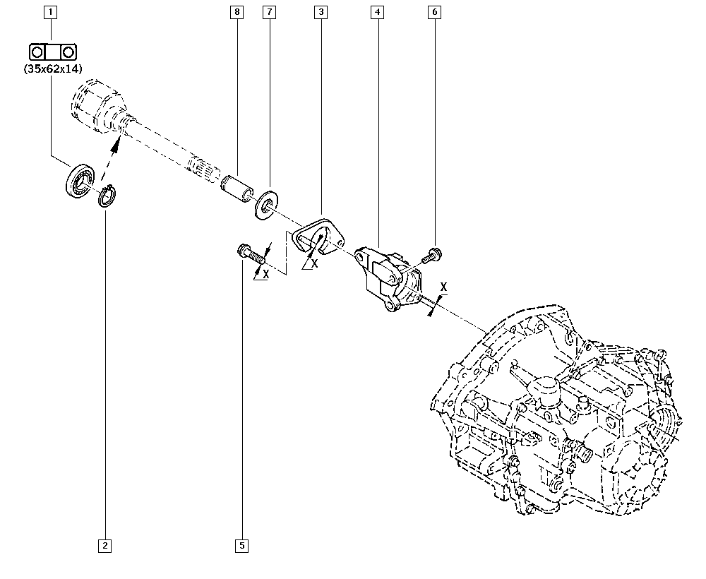 RENAULT 77 00 858 979 - Pusass uzgrieznis, Piedziņas vārpsta autodraugiem.lv