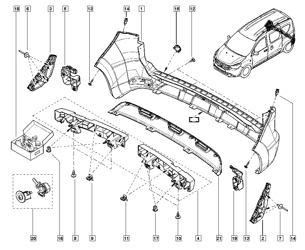 RENAULT 511650577R - Vāciņš, Vilkšanas āķis autodraugiem.lv