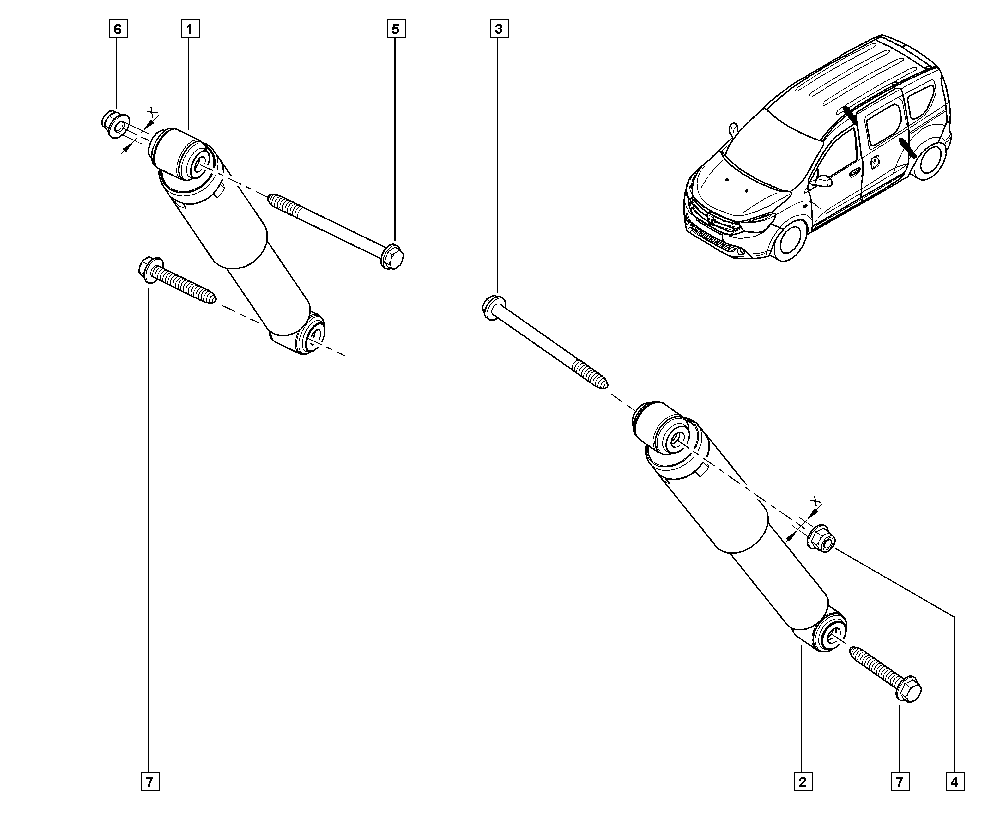 DACIA 56 21 024 64R - Amortizators autodraugiem.lv