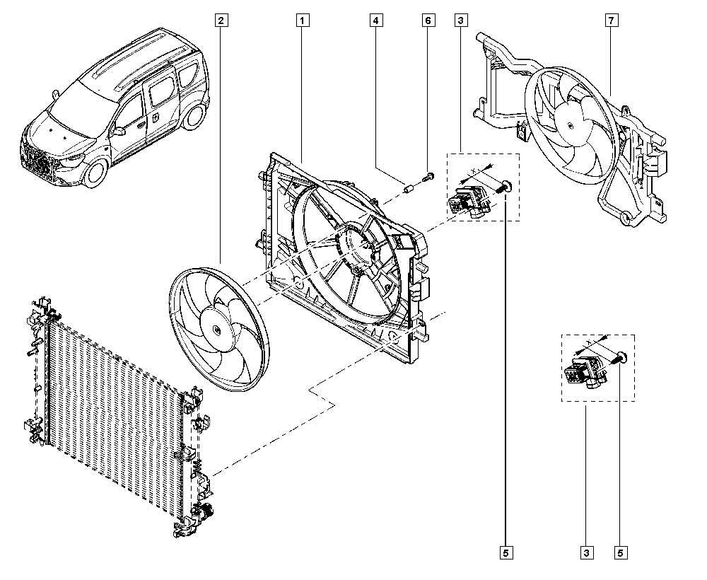 NISSAN 214814116R - Ventilators, Motora dzesēšanas sistēma autodraugiem.lv