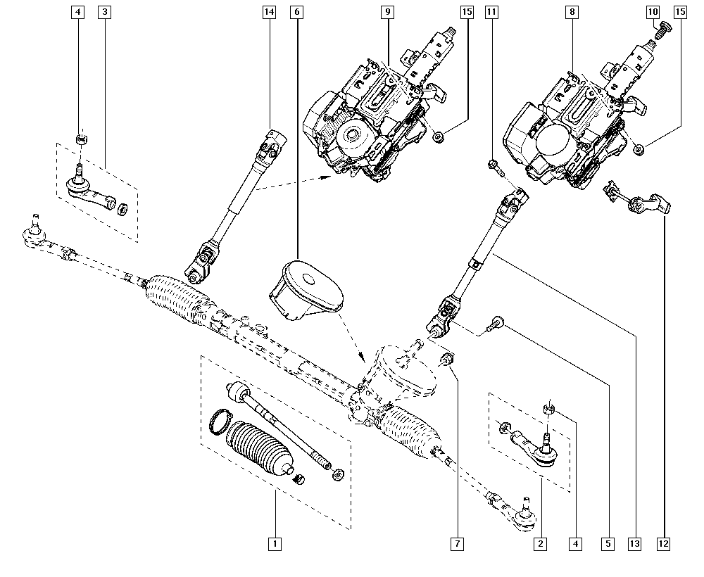 NISSAN 7701 475 842 - Stūres šķērsstiepņa uzgalis autodraugiem.lv