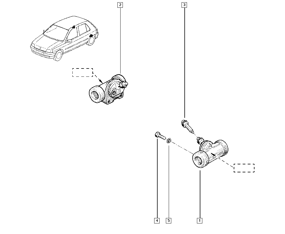 RENAULT 7701039394 - Riteņa bremžu cilindrs autodraugiem.lv