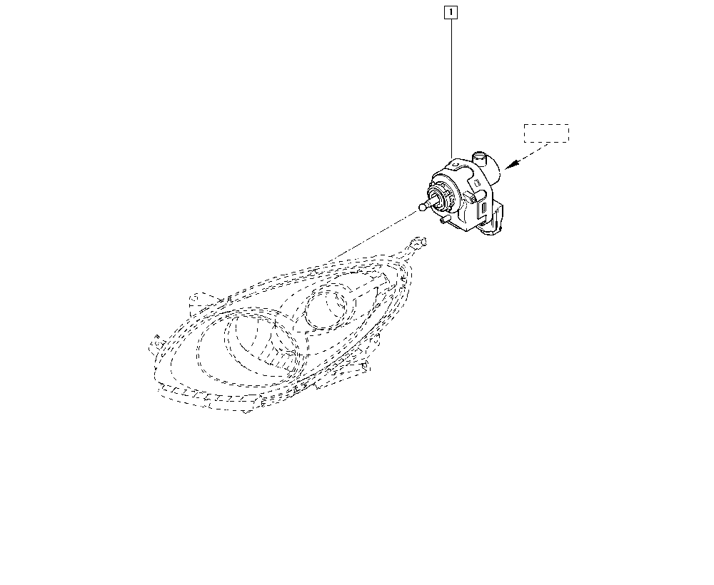 RENAULT 8200501939 - Regulējošais elements, Lukturu augstuma regulēšana autodraugiem.lv