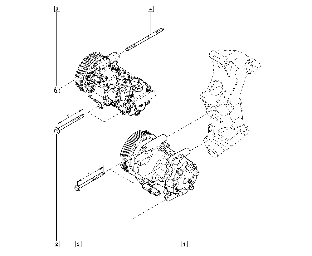 NISSAN 7711497298 - Kompresors, Gaisa kond. sistēma autodraugiem.lv