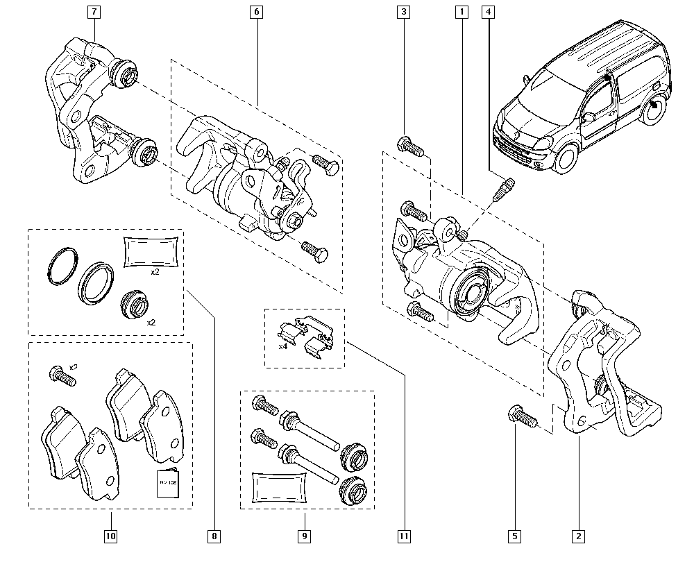 RENAULT 440118627R - Bremžu suports autodraugiem.lv