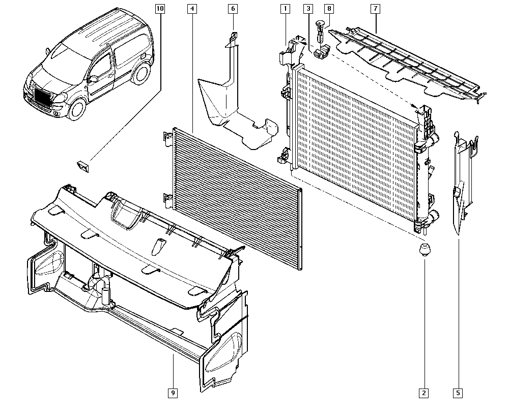 Mercedes-Benz 8200418328 - Radiators, Motora dzesēšanas sistēma autodraugiem.lv