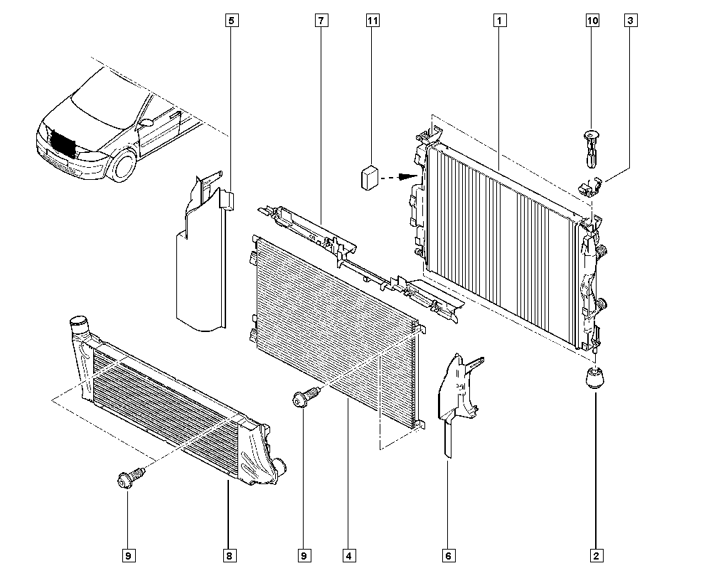 RENAULT TRUCKS 82 00 115 543 - Kondensators, Gaisa kond. sistēma autodraugiem.lv