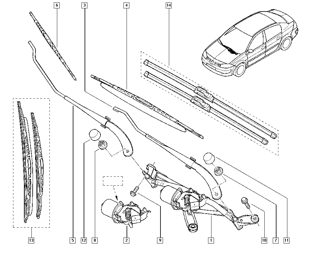 RENAULT 7701071248 - Stikla tīrītāja slotiņa autodraugiem.lv