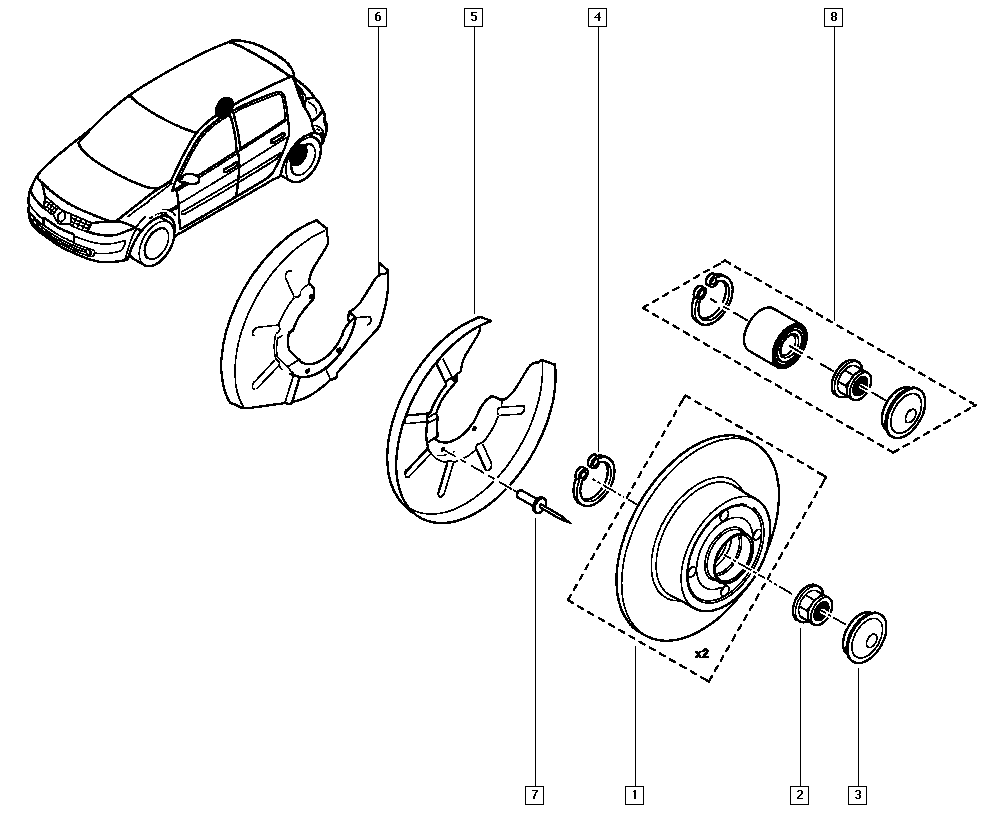 RENAULT 82 00 803 464 - Bremžu diski autodraugiem.lv