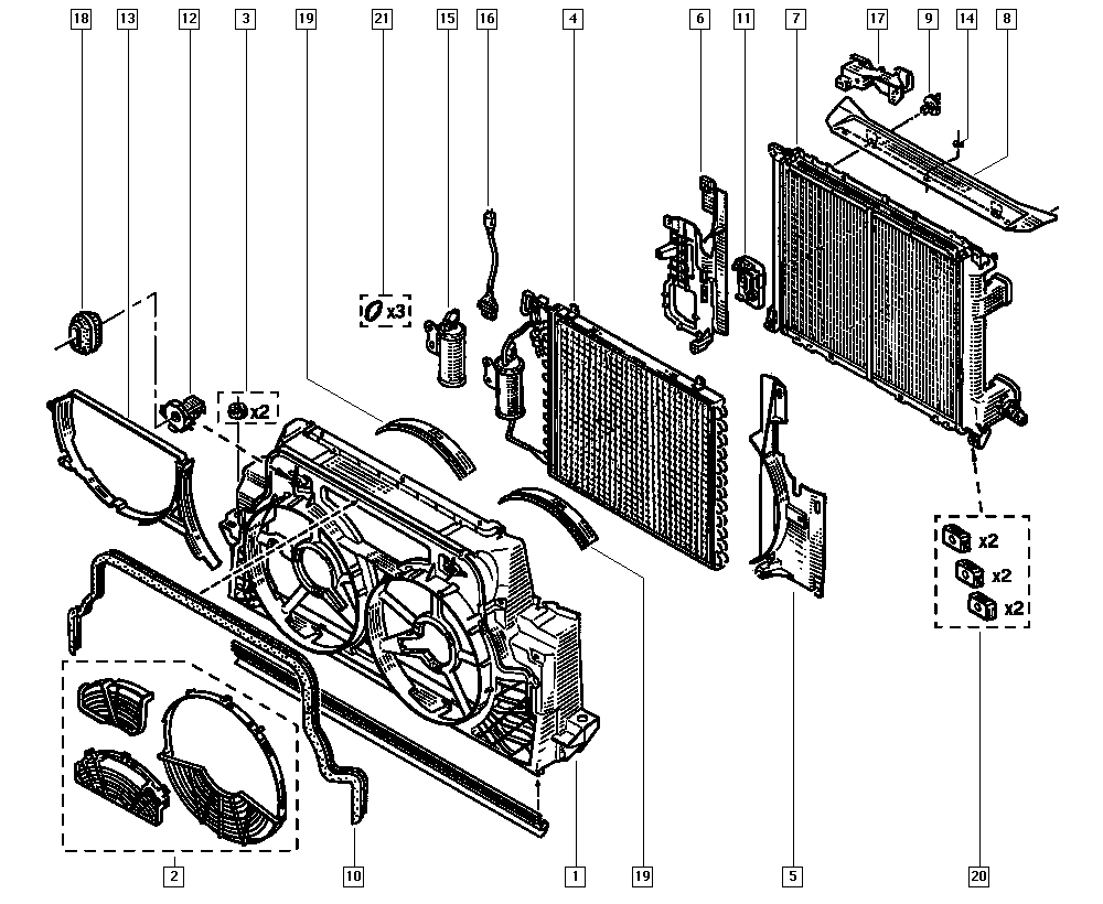 RENAULT TRUCKS 77 01 205 214 - Kondensators, Gaisa kond. sistēma autodraugiem.lv