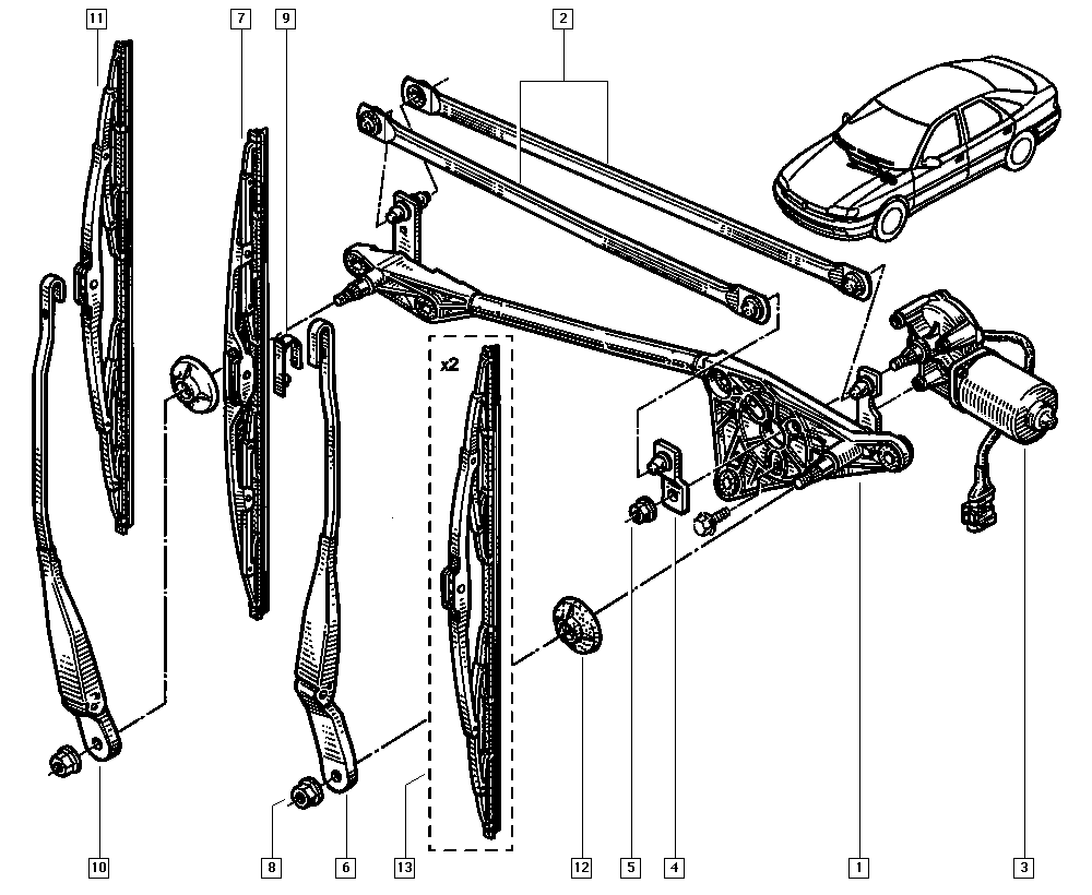 RENAULT 7701040501 - Stikla tīrītāja slotiņa autodraugiem.lv