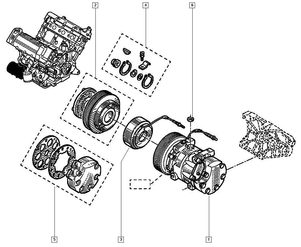 RENAULT 77 00 260 894 - Kompresors, Gaisa kond. sistēma autodraugiem.lv