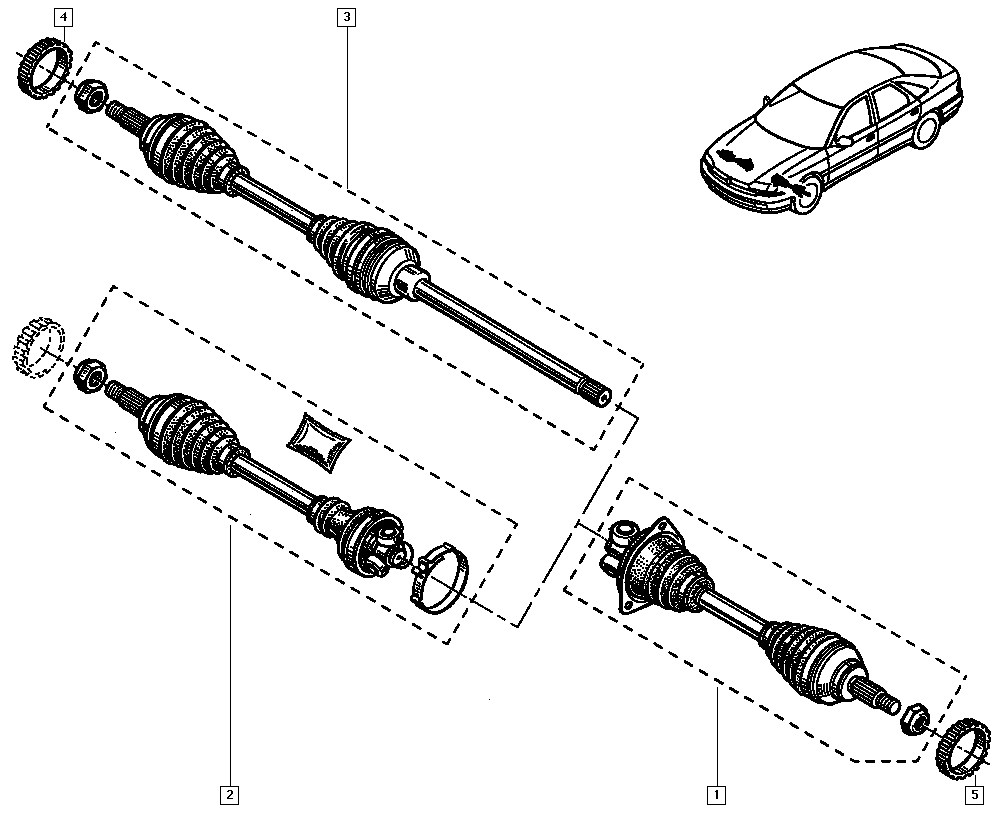 RENAULT 7701352187 - Piedziņas vārpsta autodraugiem.lv