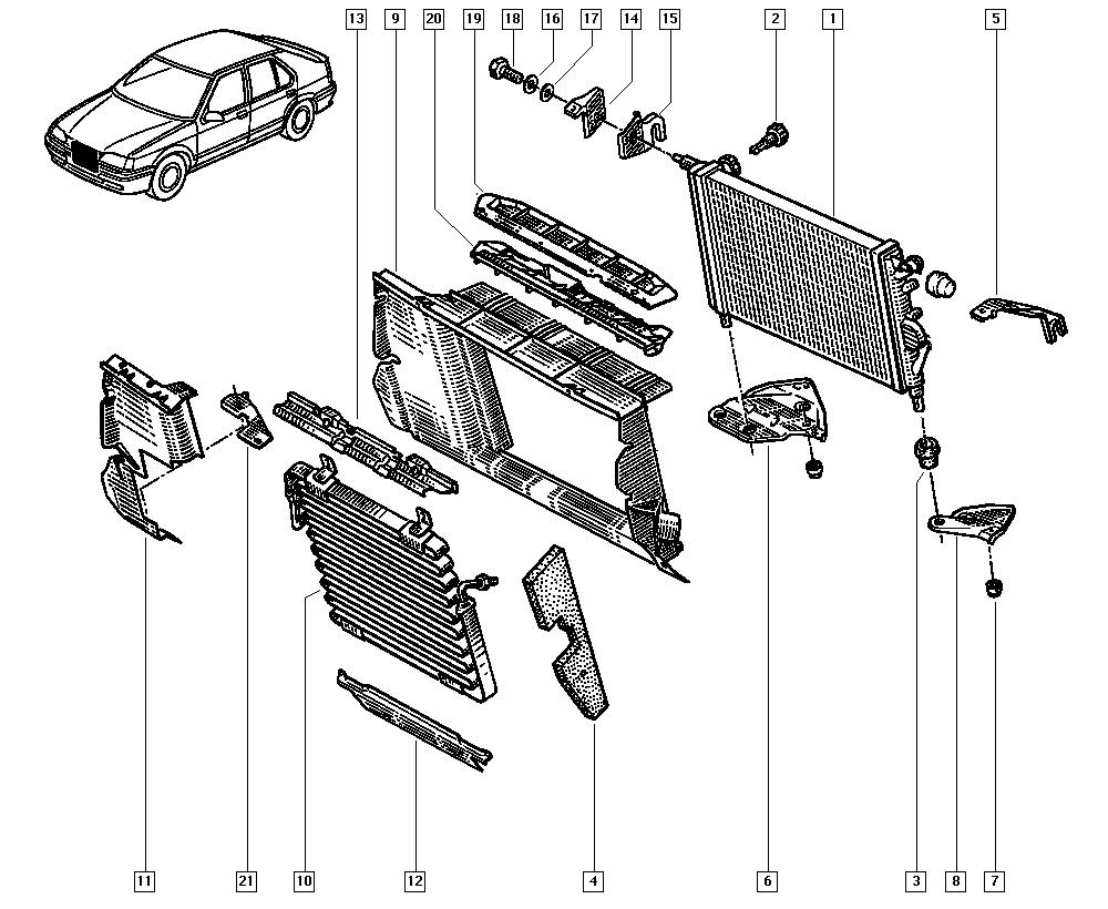 RENAULT TRUCKS 7701047889 - Radiators, Motora dzesēšanas sistēma autodraugiem.lv