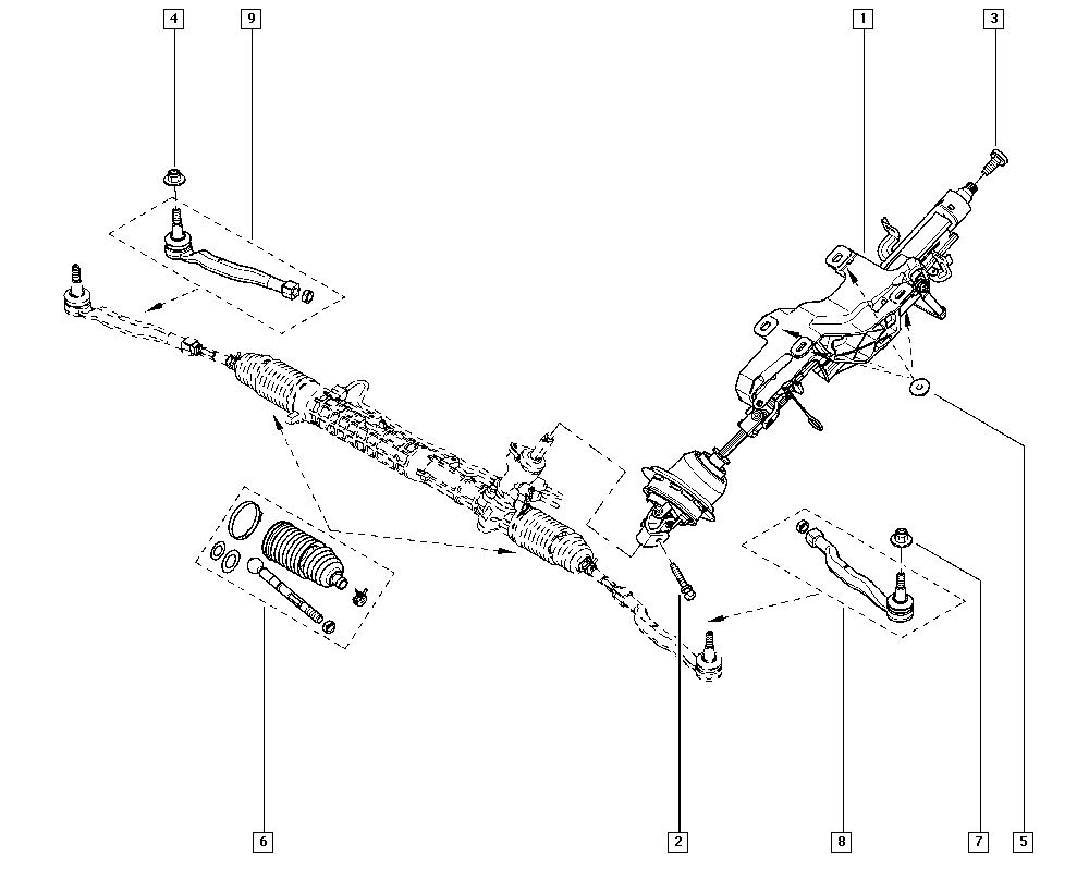 DACIA 485201502R - Stūres šķērsstiepņa uzgalis autodraugiem.lv