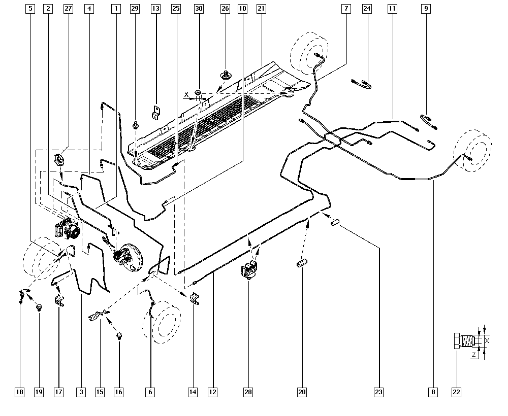 DACIA 4621 065 81R - Bremžu šļūtene autodraugiem.lv