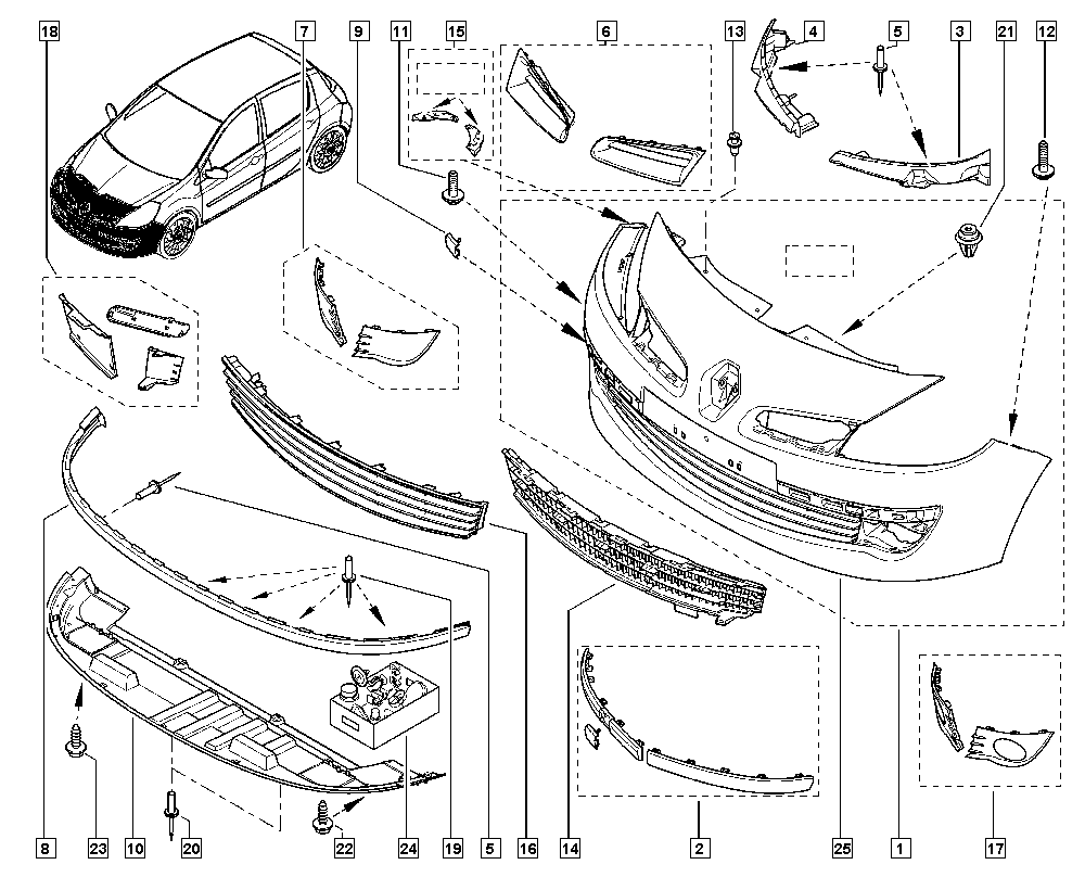 RENAULT 8200682315 - Spoilers autodraugiem.lv