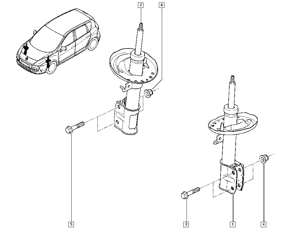 RENAULT 54 30 200 17R - Amortizators autodraugiem.lv