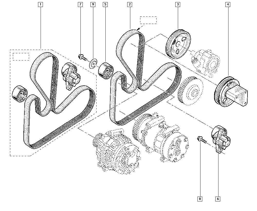 RENAULT TRUCKS 77 01 477 517 - Ķīļrievu siksnu komplekts autodraugiem.lv