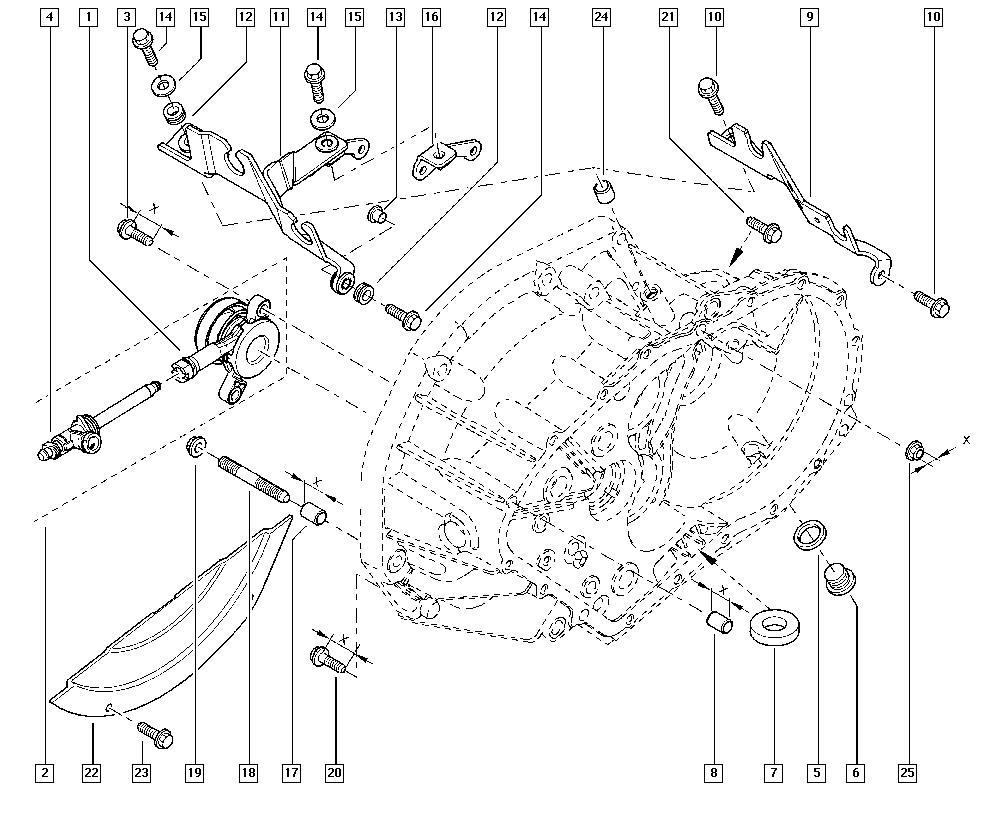 RENAULT 82 00 902 784 - Centrālais izslēdzējmehānisms, Sajūgs autodraugiem.lv