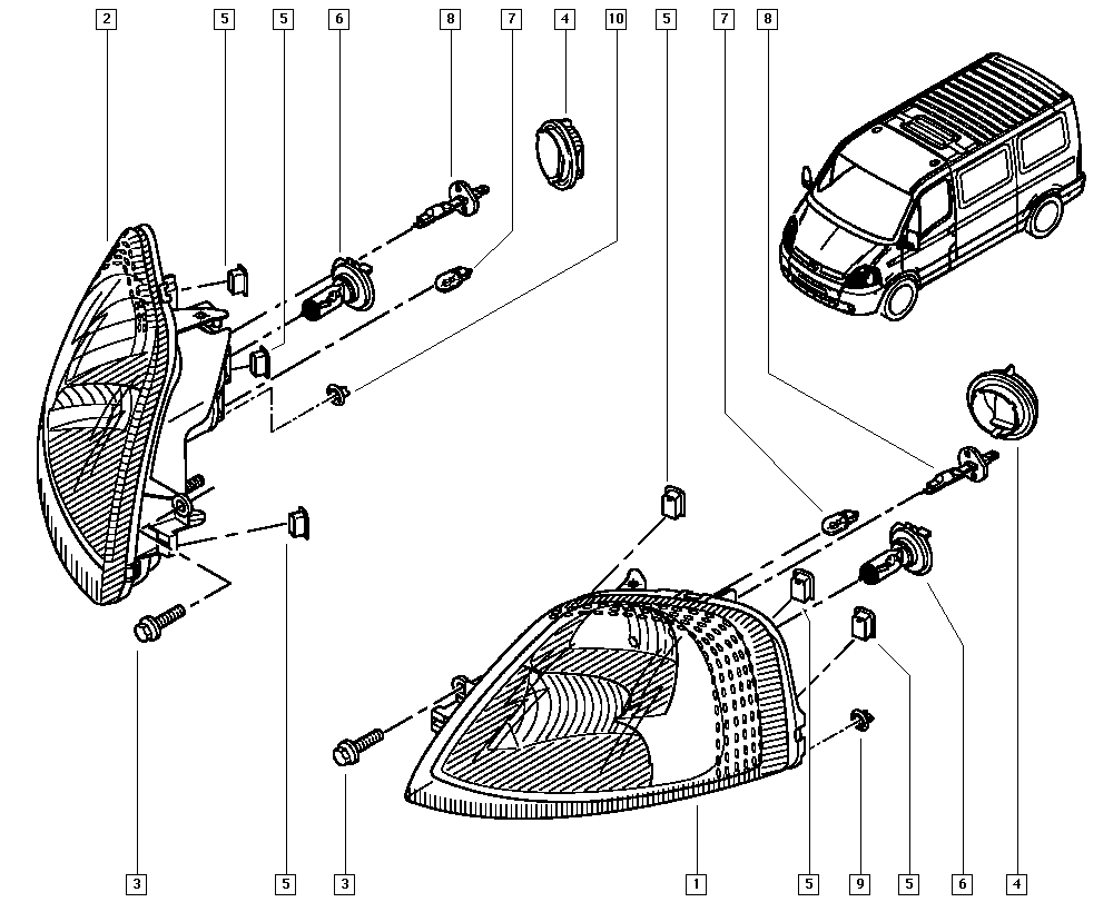 Opel 8200163518 - Pamatlukturis autodraugiem.lv