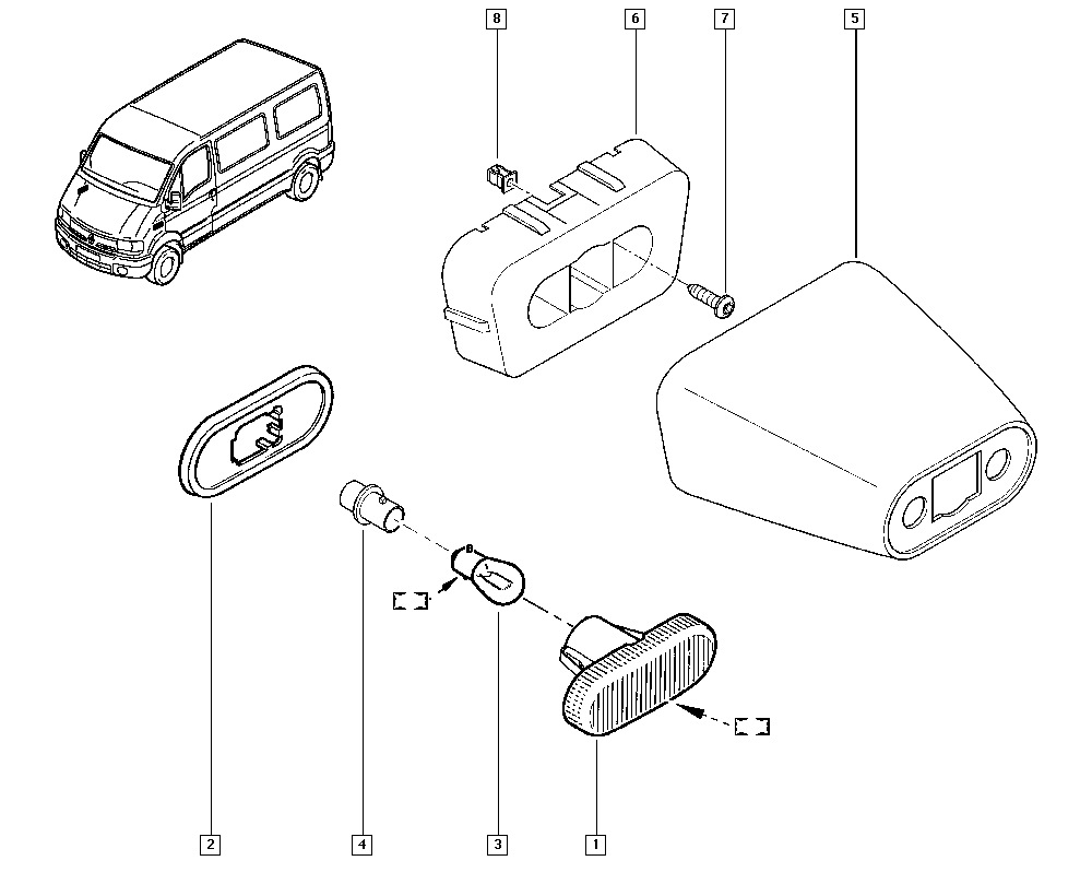 NISSAN 77008-22136 - Pagrieziena signāla lukturis autodraugiem.lv