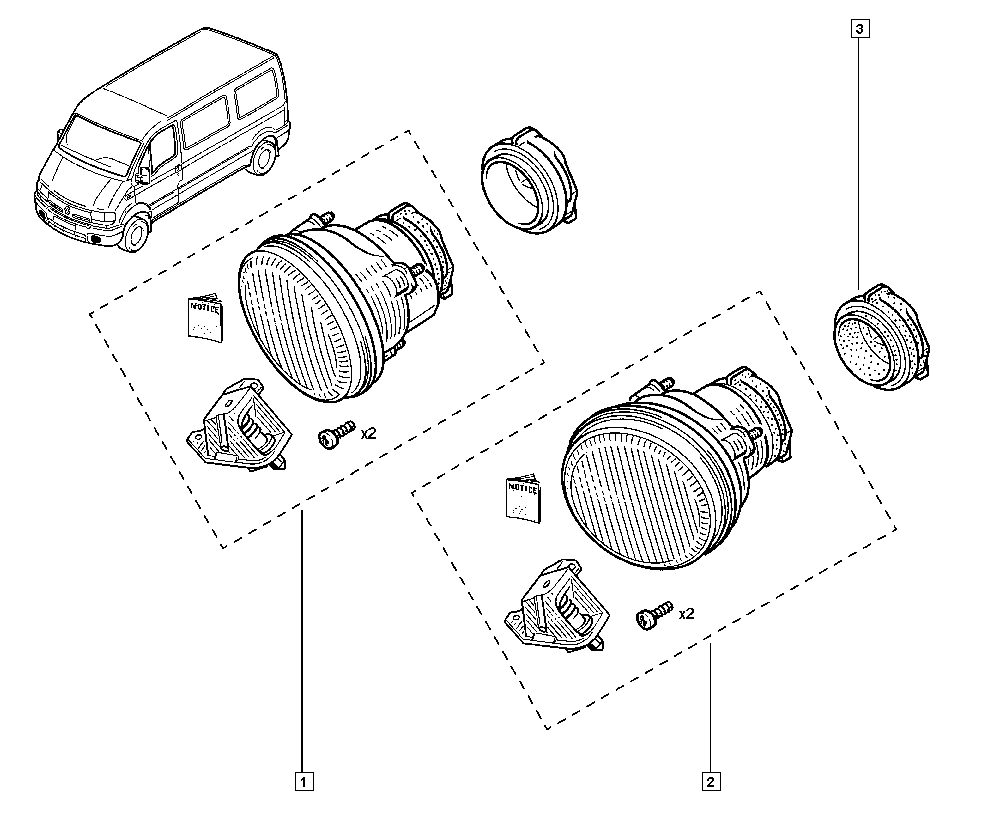 Opel 7701205664 - Miglas lukturis autodraugiem.lv