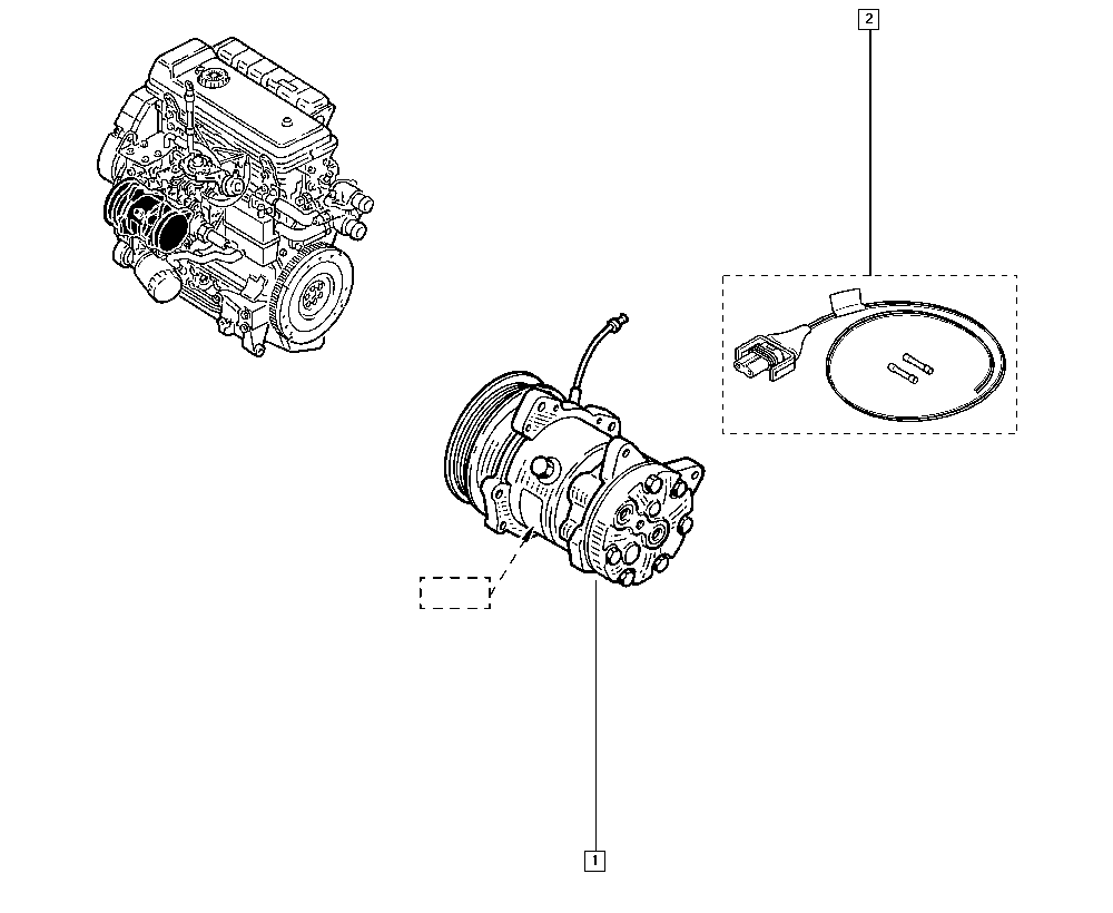 Opel 8201250900 - Kompresors, Gaisa kond. sistēma autodraugiem.lv